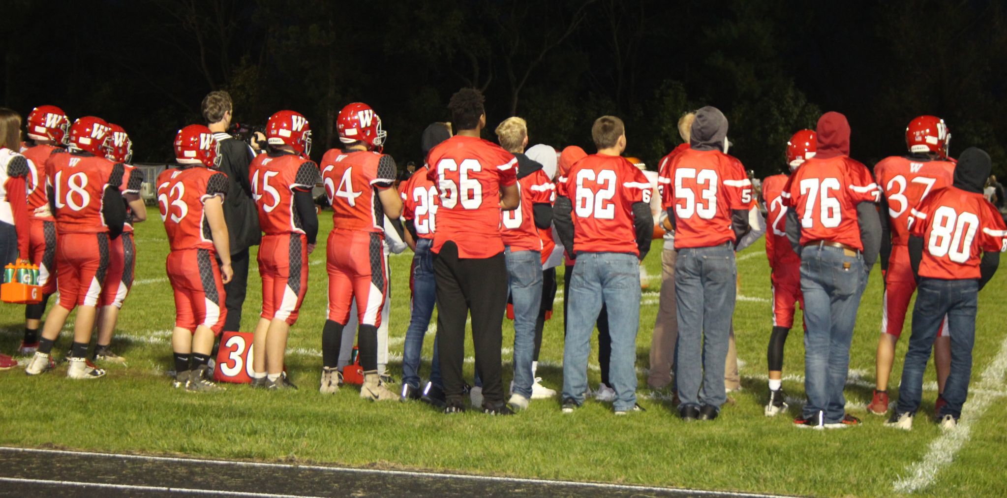 Watching teammates